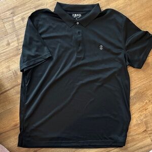 IZOD Men's Black Polo Gold Shirt